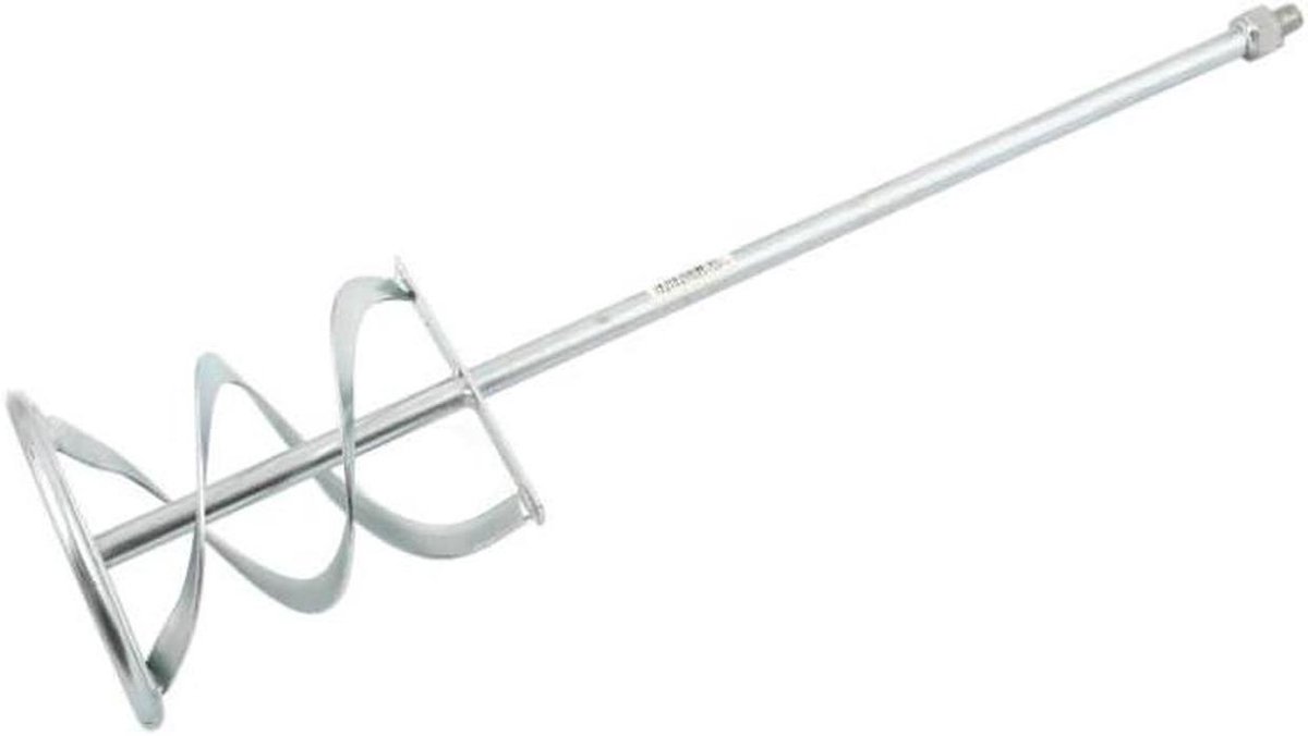 Mengen peddel - Mixer accessoire - Verf en mortel mengen - Universele aansluiting - 120mm - Zilver