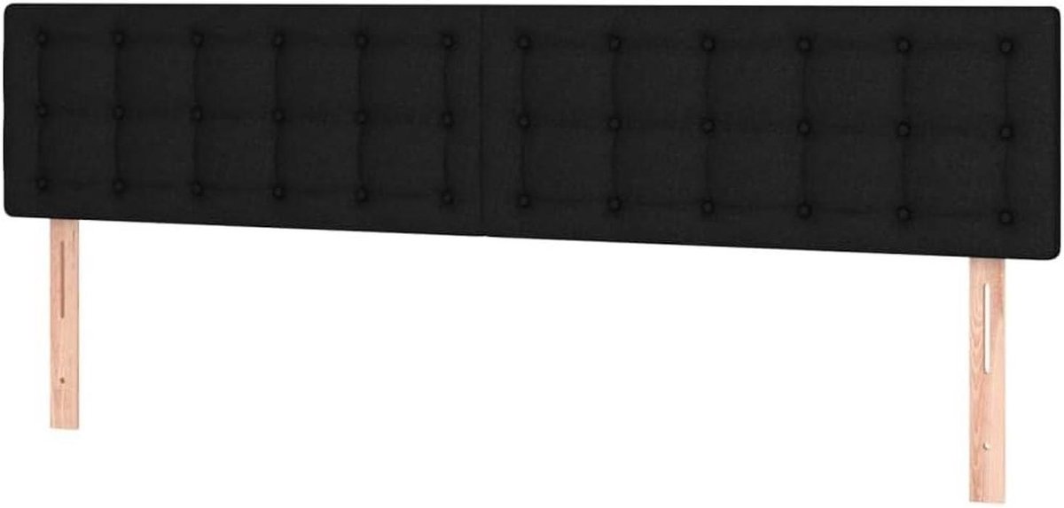Hoofdbord met LED - Bed hoofdeinde - Comfortabel lezen - Verstelbare hoogte - 180x5x78/88 cm - Zwart