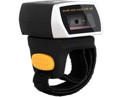 NETUM Bluetooth 2D QR Mini Barcode Scanner for Portable Ring, Wireless, Hand Scanner, Accurate and Fast Reading for Mobile Payment, Computer Screen, Android/iOS/IPAD/Mac NT-R2