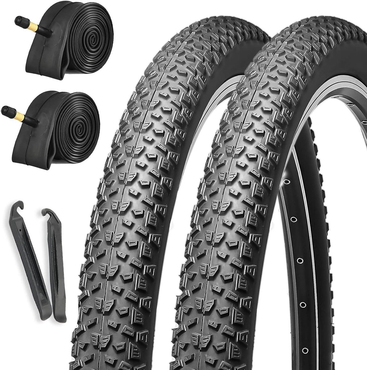 Fietsbanden set - Banden en binnenbanden - Off-road fietsen - Lekbestendig ontwerp - 27.5 inch - Zwart