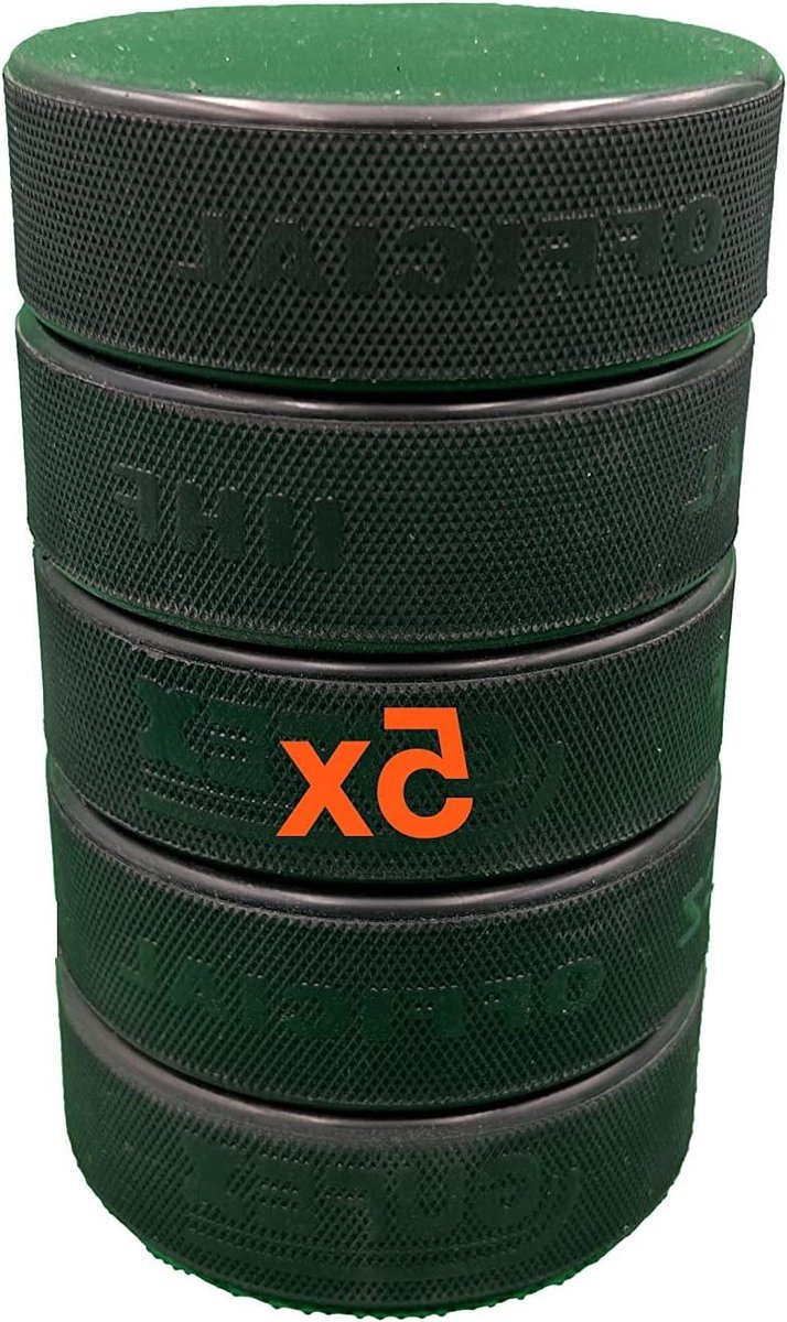 IJshockey Pucks - Officiële Pucks - Sporten Buiten - Gemaakt in Europa - 950 g - Zwart