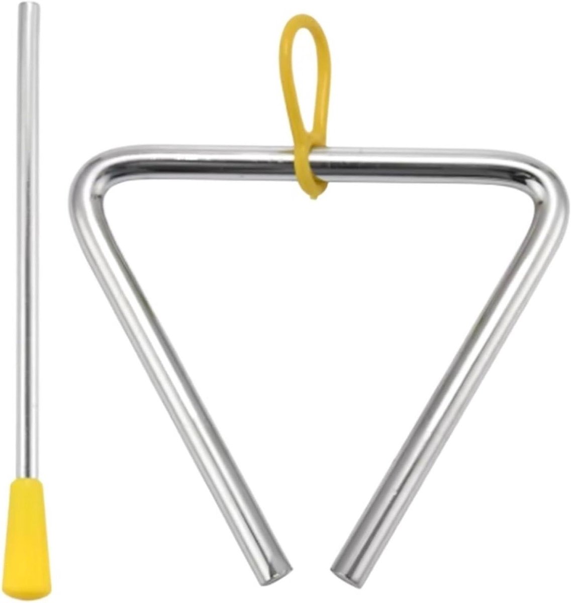 Muziek Driehoek - Percussie Instrument - Muziek Maken - Heldere Klank - 6 Inch - Metaal