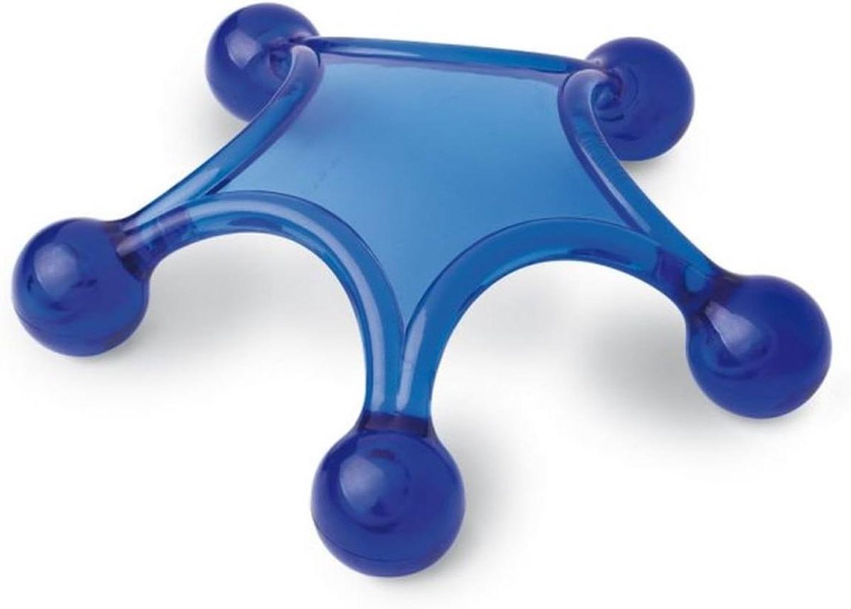 Massage Sterren - Rugroller - Spierontspanning - Draagbaar Ontwerp - 14 cm - Blauw