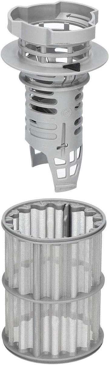 Vaatwasser Filter - Afvoer Zeef - Schoonhouden Vaat - Micro Mesh - 92 mm Hoogte - Grijs