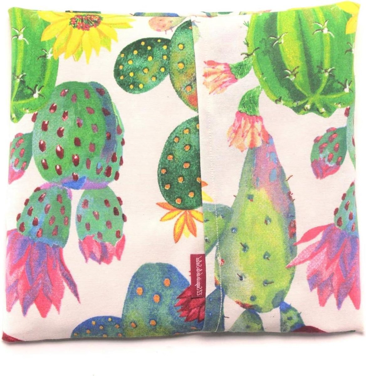 Warmtezak Cactus - Warmtekussen - Spierpijn Verlichten - Magnetron Klaar - 28 x 26 cm - Groen