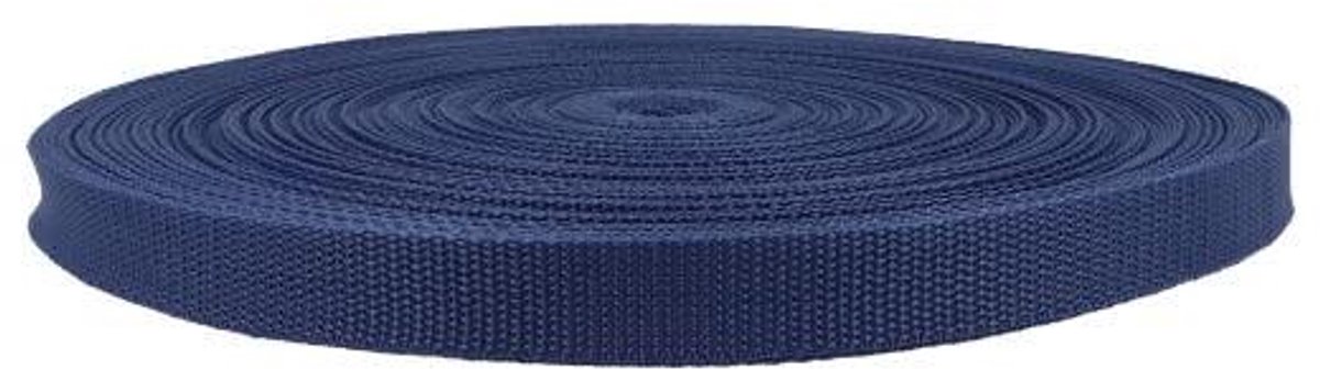 Riemband - Tasriem - Tassen Maken - Hoge Stabiliteit - 20mm 10 Meter - Donkerblauw