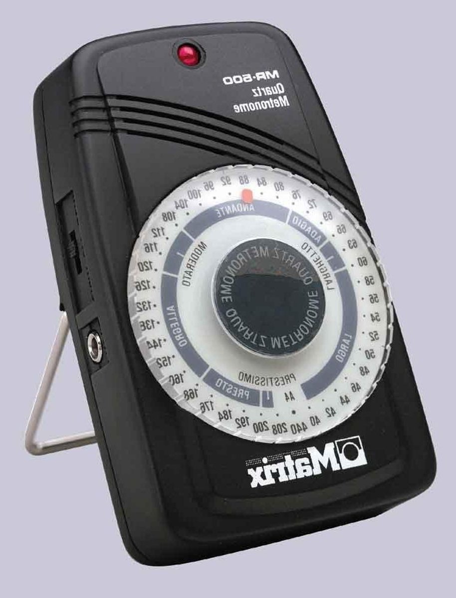 Quartz Metronoom - Ritme Trainer - Muziek Oefenen - A440 Referentie Toon - 40-208 BPM - Zwart