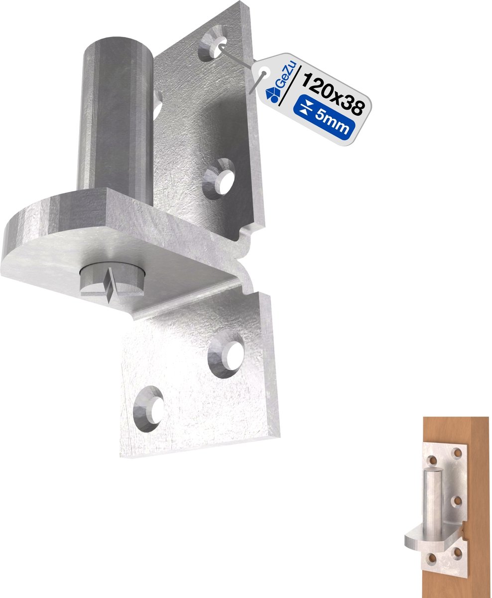 GeZu Impex Poort Scharnier 115 x 35 mm Gegalvaniseerd