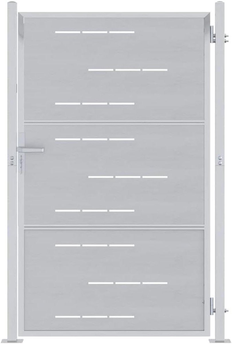 Tuinpoort met slot - Hekwerk buiten - Terras afbakenen - Roestvrij staal - 100 x 150 cm - 