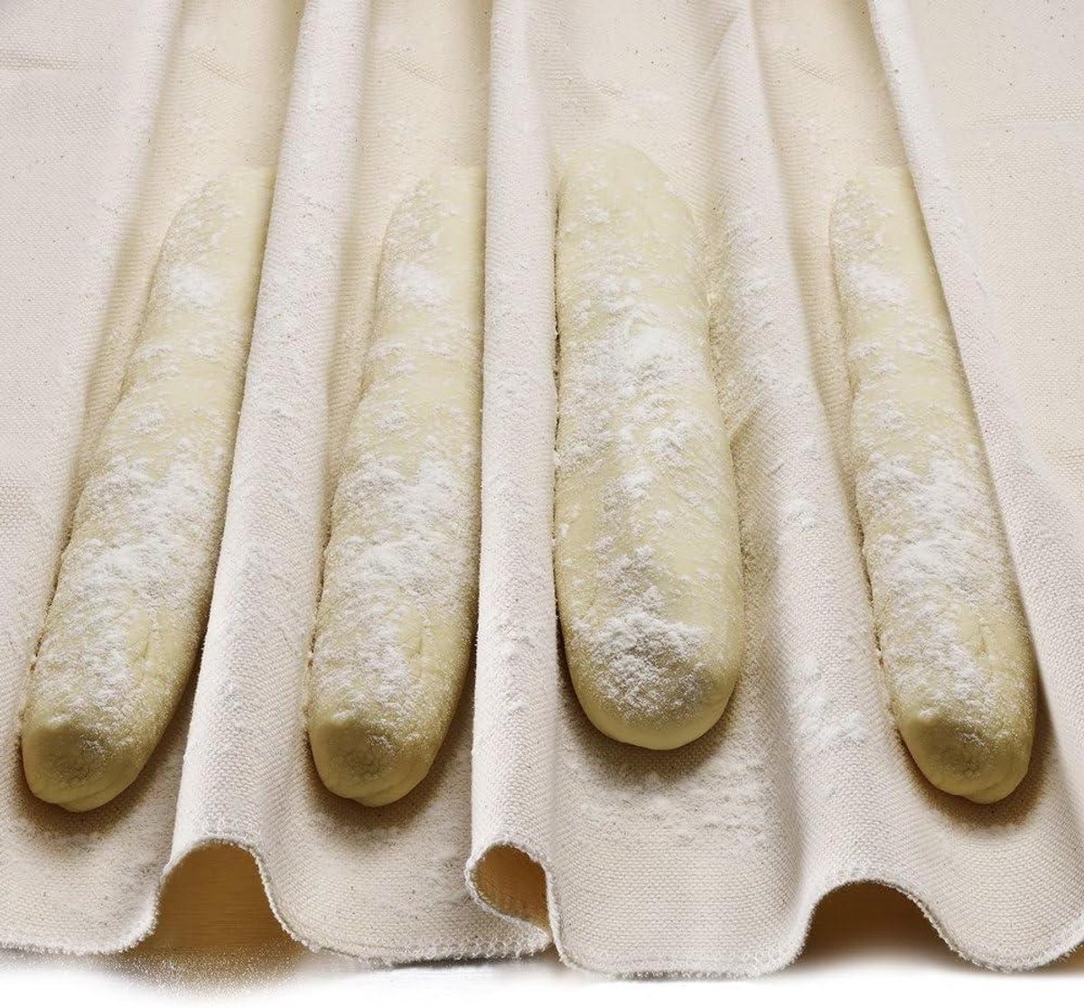 Brood Proofing Doek - Bakkers Couche - Brood Rijzen - Natuurlijk Katoen - 90x60 cm - Beige Wit
