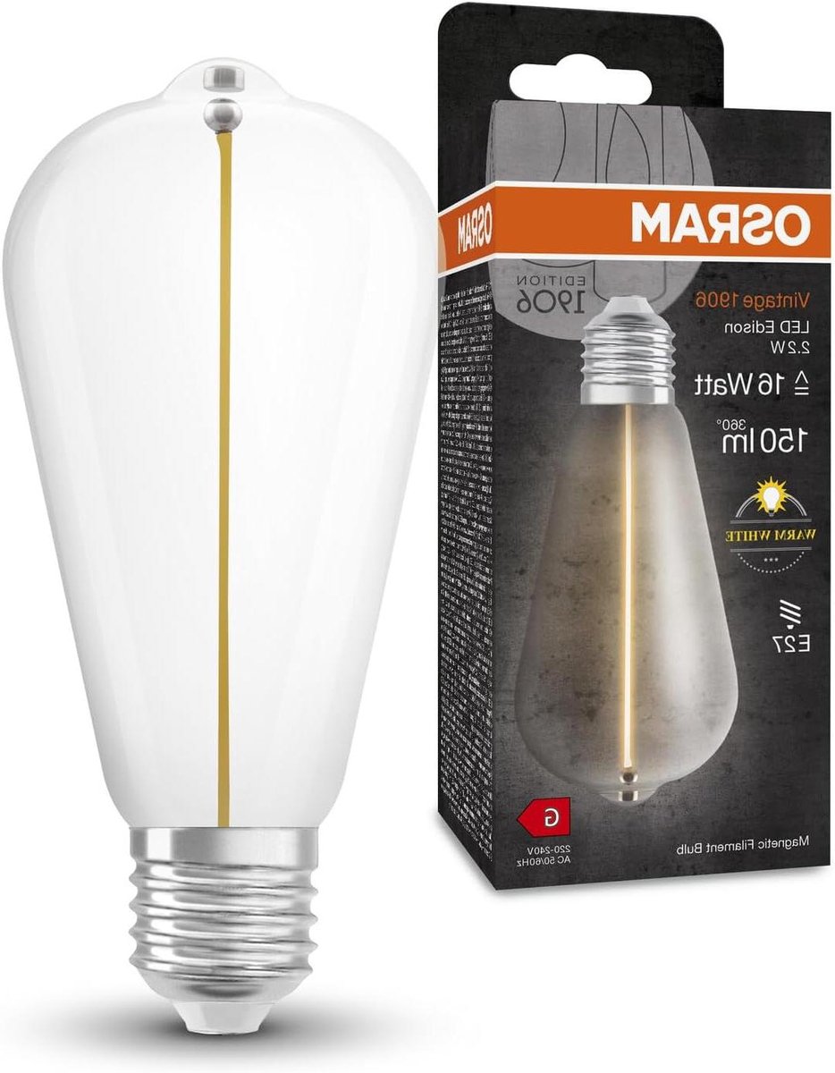 Edison Gloeilamp - Decoratieve Lamp - Sfeervolle Verlichting - Zonder Filamenthouder - E27 Fitting - Helder Glas