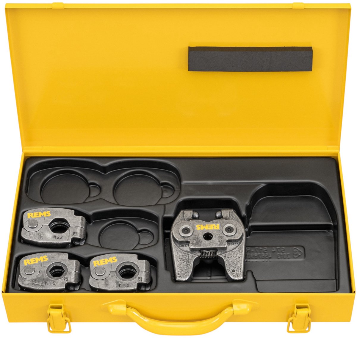 REMS S Set M 15+18+22 Mini Z8 persringset 4-delig in stalen kist ( 574614 R )