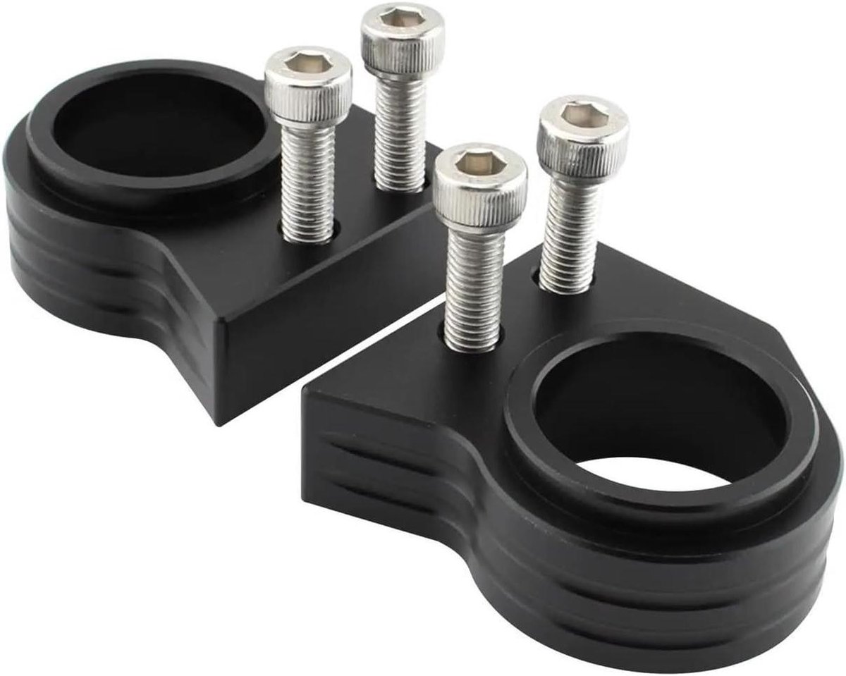 Motor Stuurverhogers - Motor Riser - Comfortabeler Rijden - Verhoogt Stuur 20mm - 2 Stuks - Zwart