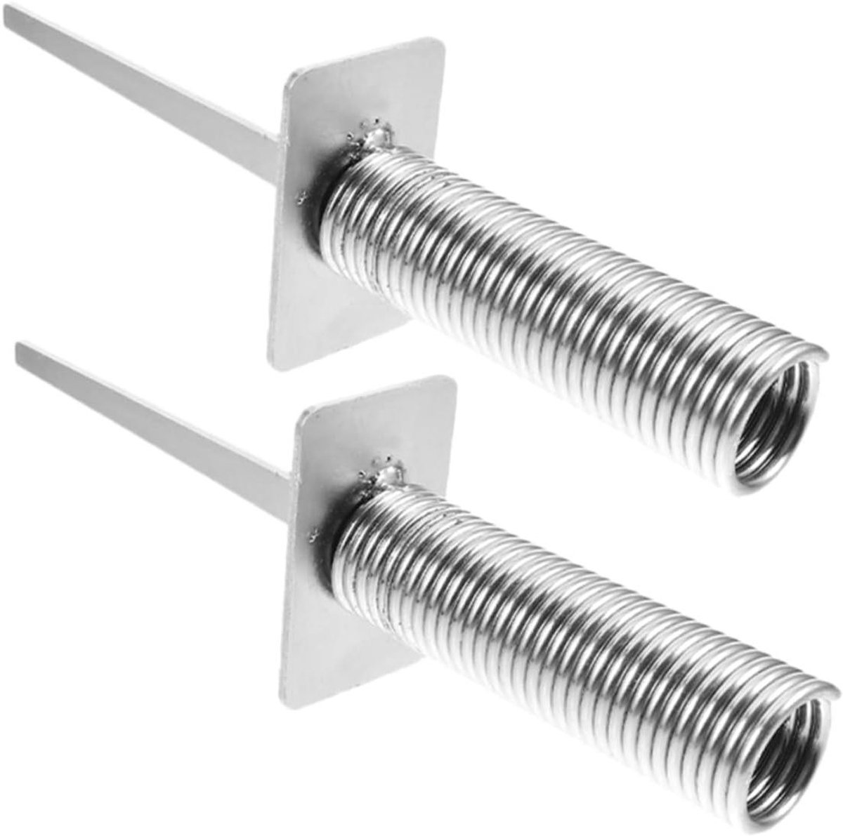 Stabiliteitsbasis Hoekvlag - Grondspikes Veld - Voetbaltraining Verbeteren - Stevig Ontwerp - 25.5 cm Lengte - Zilver