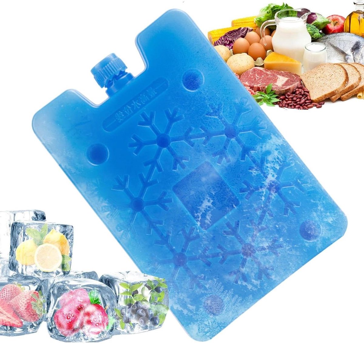 Koelaccu's Herbruikbaar - Koelelementen - Koelbox Vullen - Langdurige Koeling - 200-500 ml - Blauw
