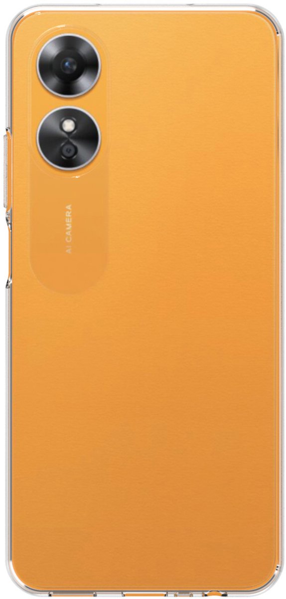 imoshion Hoesje - Geschikt voor Oppo A17 - Softcase Backcover smartphone - Transparant