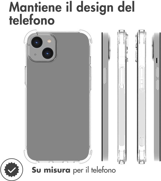 imoshion Hoesje - Geschikt voor Apple iPhone 14 - Shockproof Case - Transparant