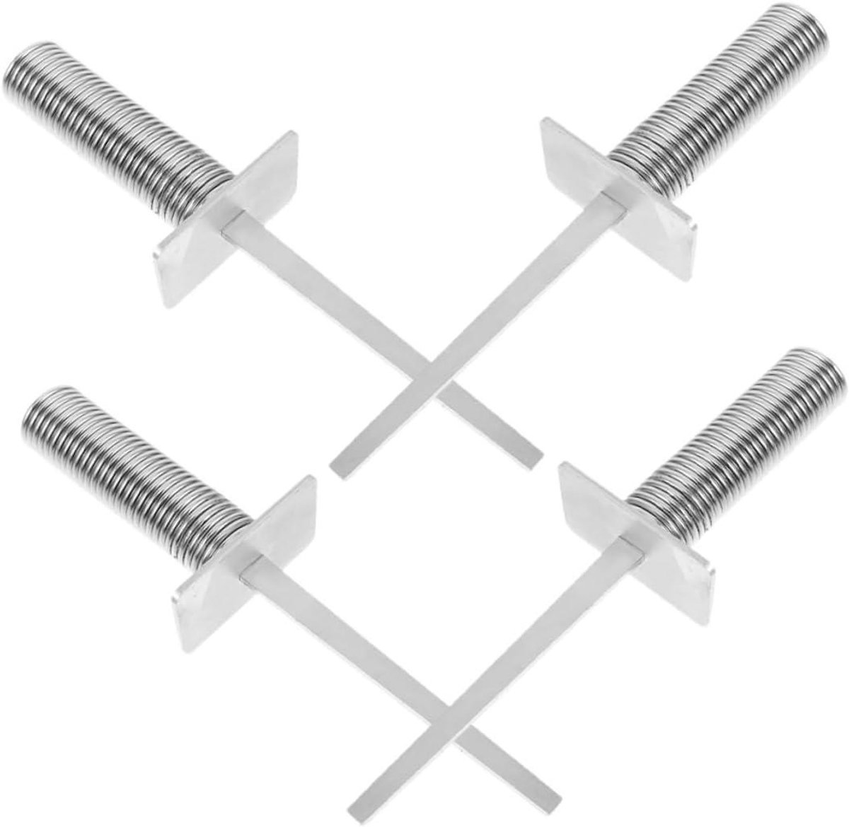 Voetbal Trainingsmateriaal - Vlaggenmast Basis - Veld Markeren - Afneembaar Ontwerp - 255 cm Lengte - Zilver