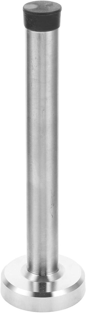 Deurstopper - Wandbeschermer - Muren Beschermen - Geluidsdempend Rubber - 15x4.3cm - Zilver