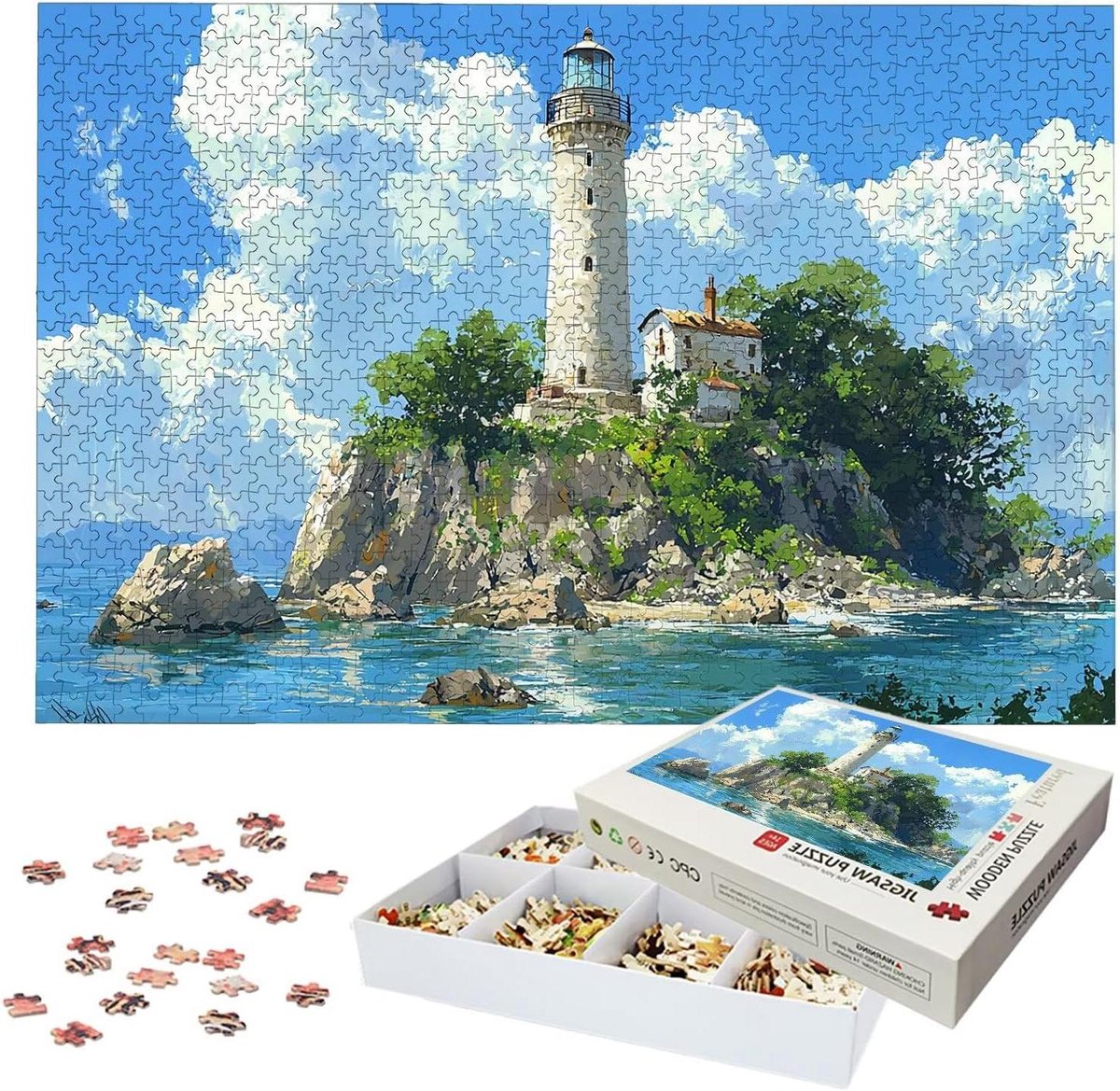 Puzzel 5000 stukjes - Landschap Puzzel - Ontspanning en Plezier - Houten Kwaliteit Stukjes - 156 x 105 cm - Meerkleurig
