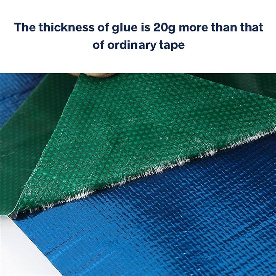 Dekzeil Reparatietape - Waterdicht PVC - Lekkages Dichten - Sterke Hechting - 5 Meter - Wit van Merkloos — afbeelding 4