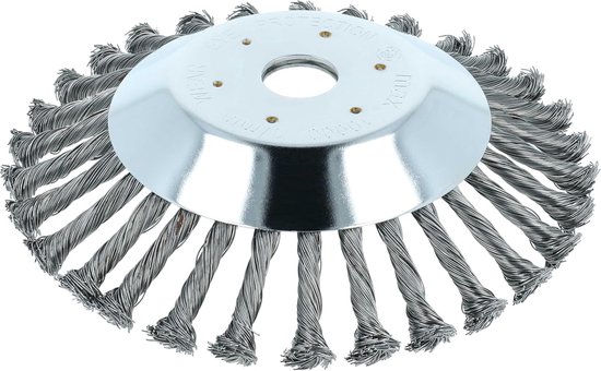 Metalen Onkruidborstel - Onkruidverwijderaar Bosmaaier - Voegen Reinigen - Gehard Staal Gedraaid - 1007 Gram - Zilver — afbeelding 5