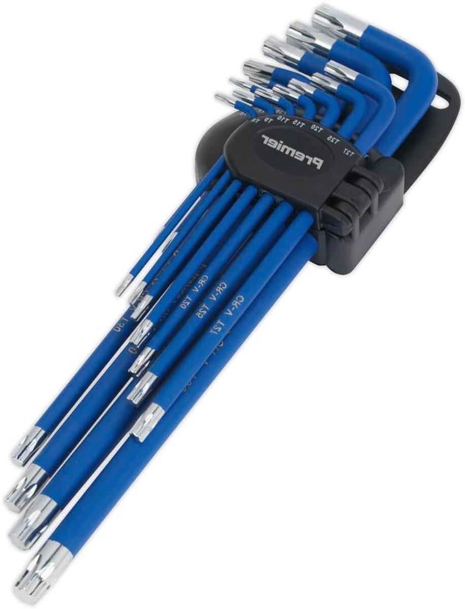 Torx Sleutelset - TRX-Star Bits - Precisiewerk - Anti-slip coating - 13 Delig - Blauw