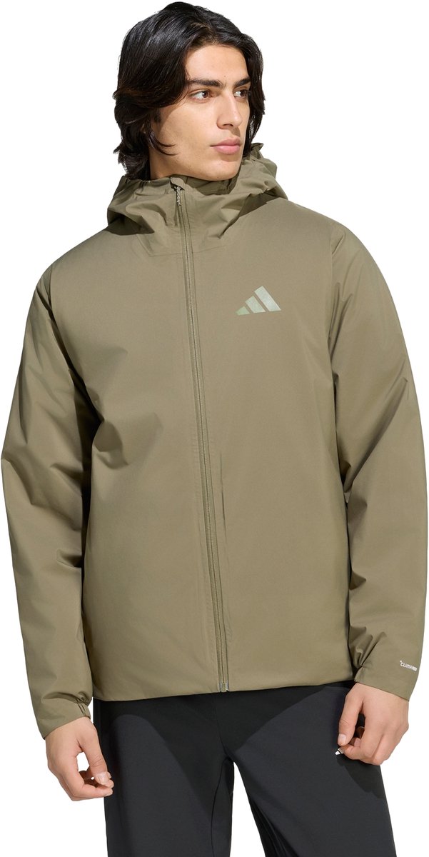 Adidas Terrex Terrex Multi Essentials Climaproof Geïsoleerd Capuchonjack Heren Groen