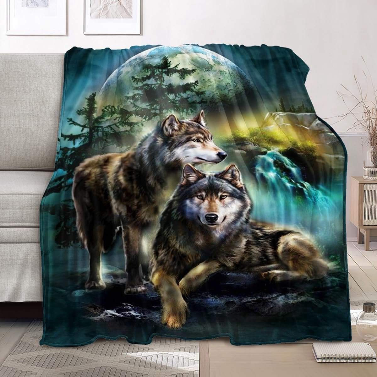Knuffeldeken - Woondeken plaid - Ontspanning en warmte - Huidvriendelijk lichtgewicht - 150 x 220 cm - Geel