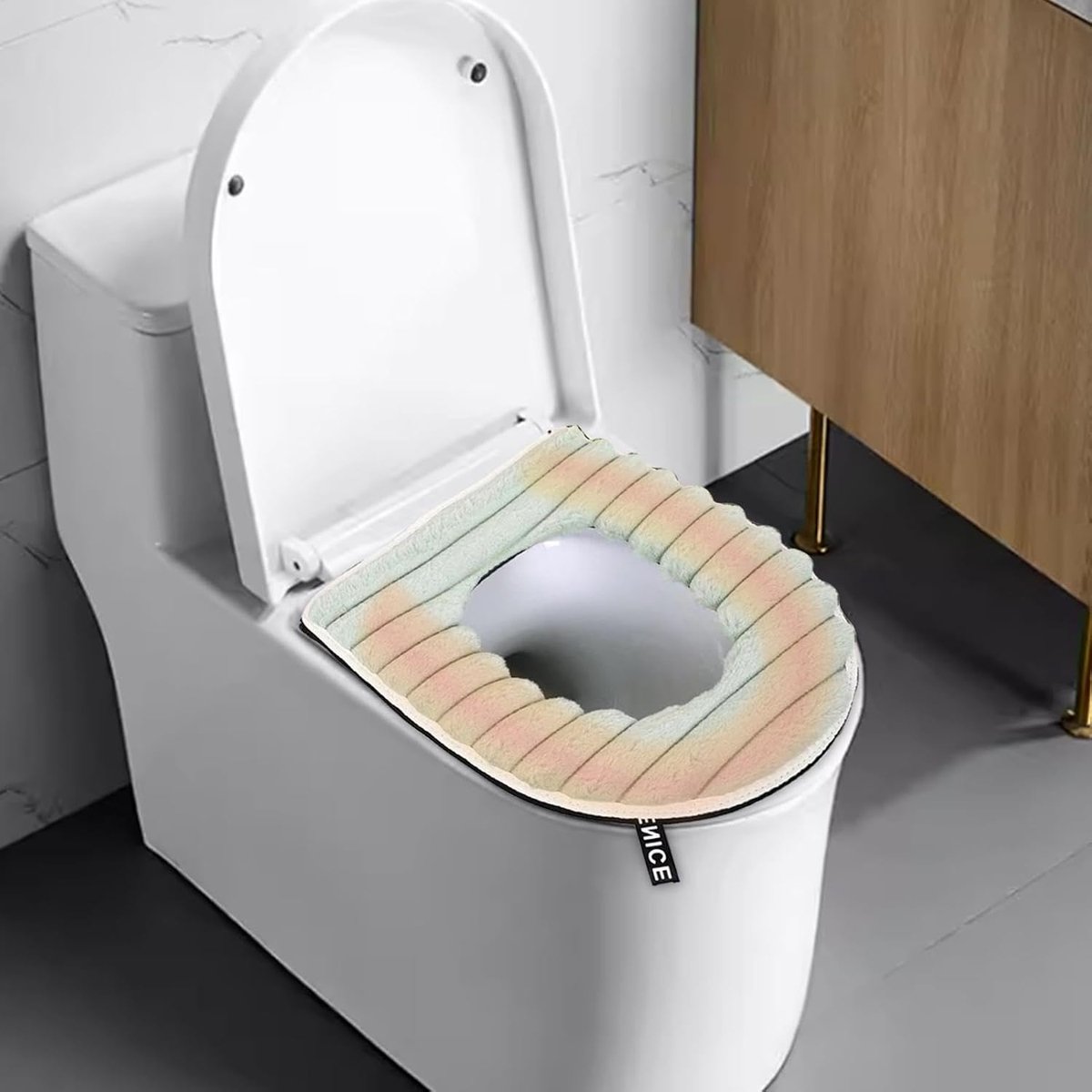 Verwarmde Toiletbril - WC Brilwarmer - Winter Comfort - Instelbare Temperatuur - 44 x 37 cm - Groen