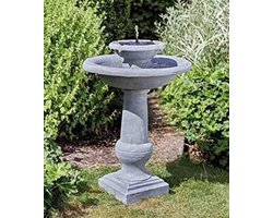 Zonne Waterfontein - Tuin Ornament - Ontspanning Buiten - Zonne-energie Aangedreven - 53 x 30 x 70 cm - Chatsworth