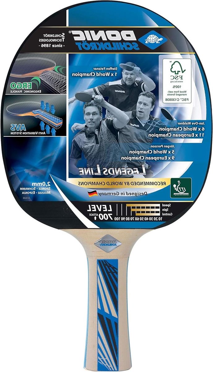 Tafeltennis Racket - Batje voor Competitie - Aanvallend Spel - Ergonomisch Handvat met Demping - 2.0 mm Spons - Niet gespecificeerd
