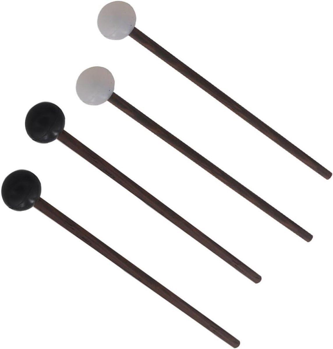 Drumstokken - Percussie stokken - Muziek oefenen - Rubberen koppen - 18 cm - Diverse kleuren