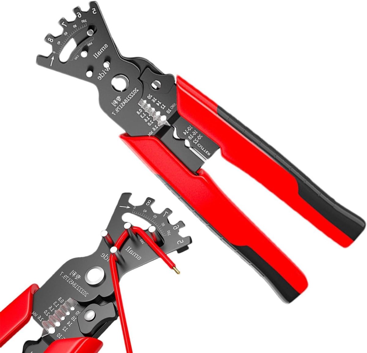 Draad krimptang - Draadstripper tang - Nauwkeurig Krimpen - Multifunctioneel Gereedschap - 20 cm Lengte - Zwart