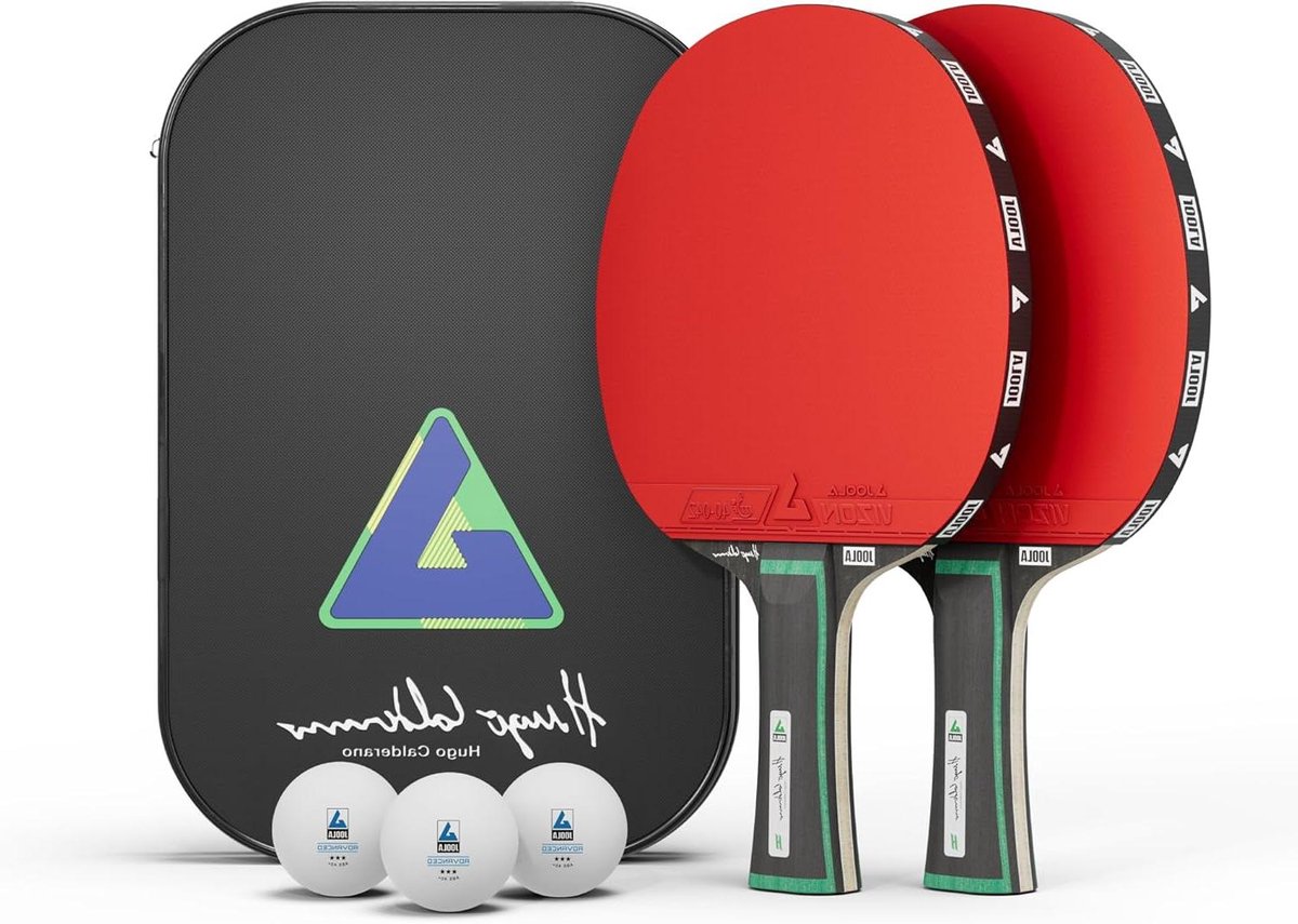 Tafeltennisset - Pingpong Set - Sport & Spel - ITTF Goedgekeurde Voeringen - 6-delig - Meerkleurig