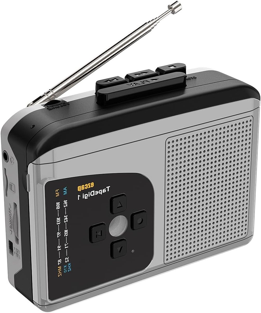 USB Cassette Lezer met USB Voedingskabel, Band naar MP3 Converter, Draagbare Walkman en Voice Recorder met Microfoon en Luidspreker