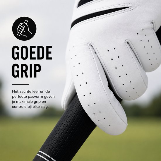 Golf Guys - Dutch Tour White XV1 - Cabretta Golfhandschoen - Linkshandig - Medium van Merkloos — afbeelding 3