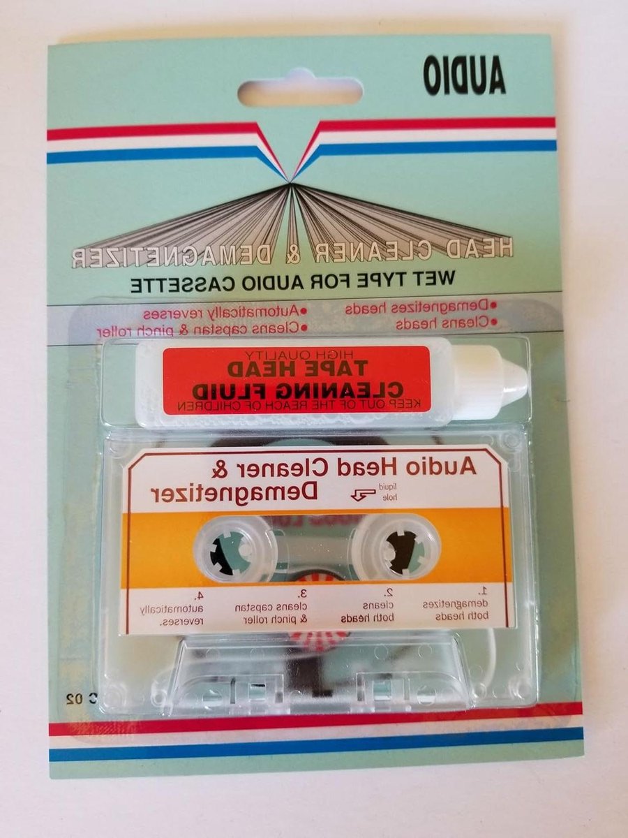 Audio Cassette Reiniger - Demagnetizer Tape - Muziek Kwaliteit - Automatische Terugspoel - Thuis Auto Draagbaar - Zwart