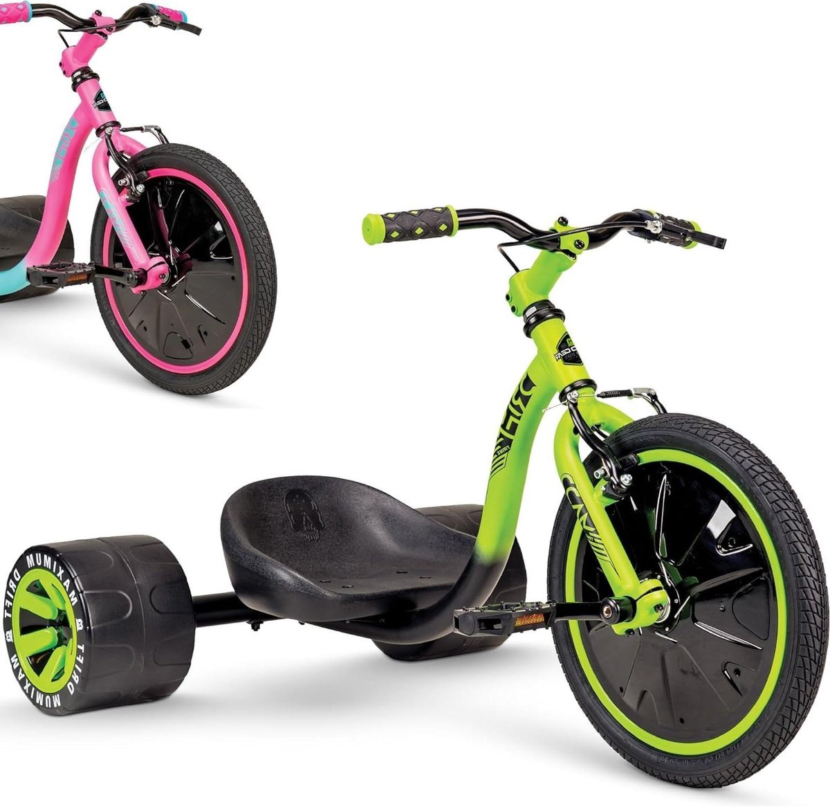 Kinder driewieler - Drift trike - Buitenspelen - Verstelbaar zadel - 16 inch wiel - Zwart