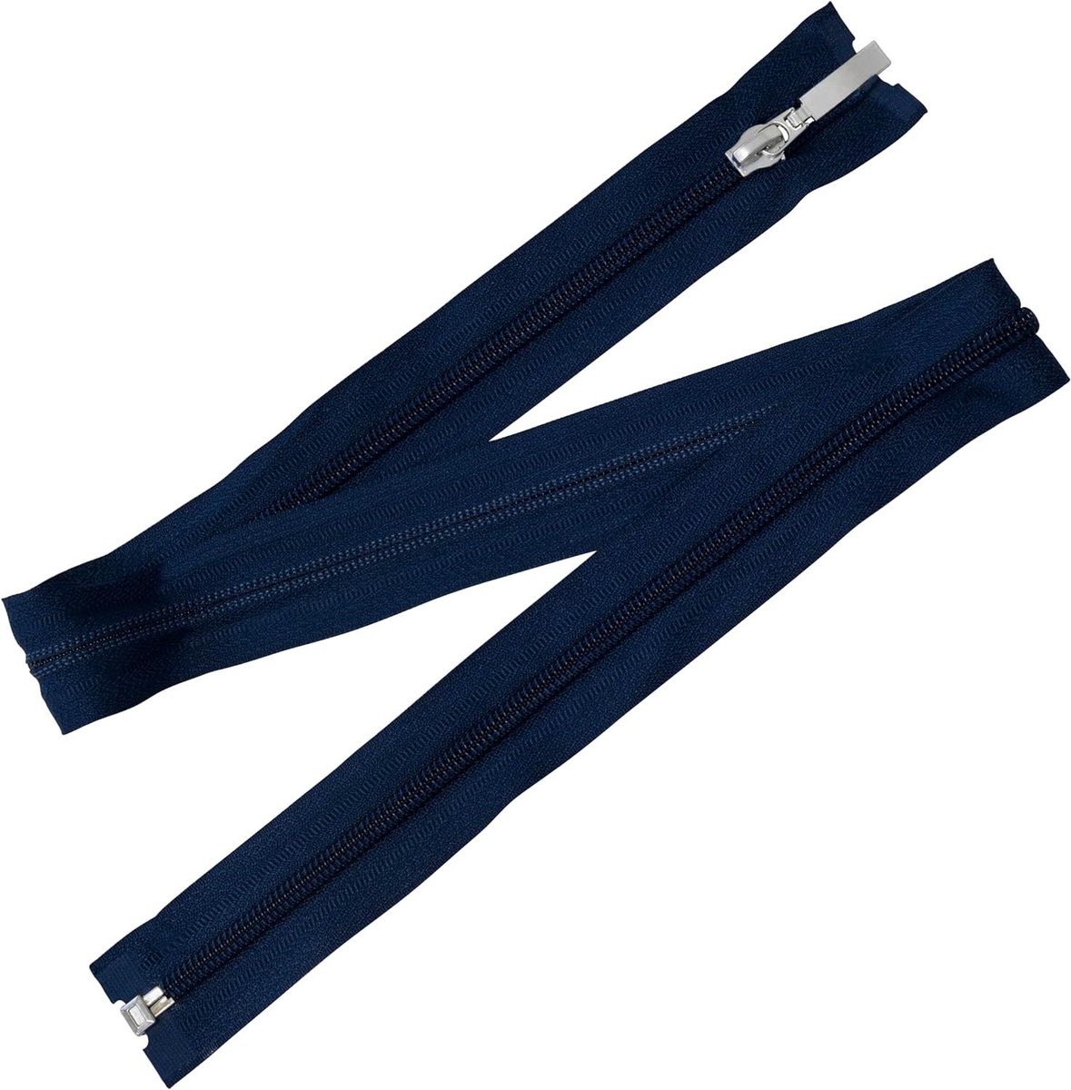 Set Spiraalritsen - Naairitsen Deelbaar - Kleding Maken - Decoratieve Trekker - 6 stuks 70 cm - Donkerblauw