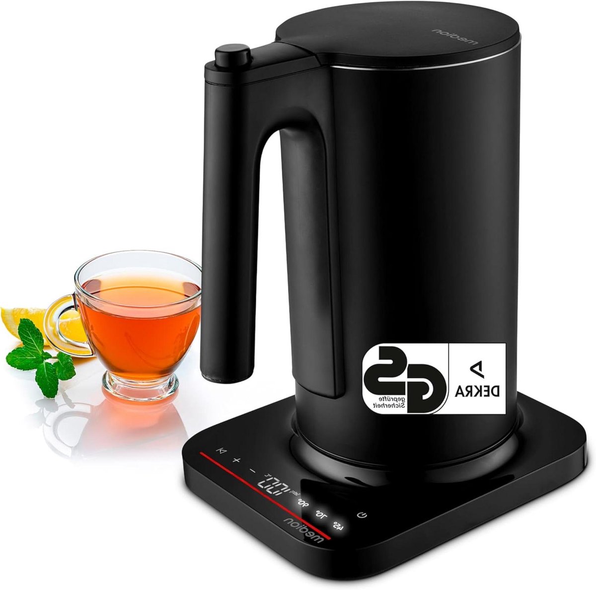 Digitale Waterkoker - Elektrische Ketel - Drankjes Bereiden - Precieze Temperatuurregeling - 1.5 Liter - Zwart