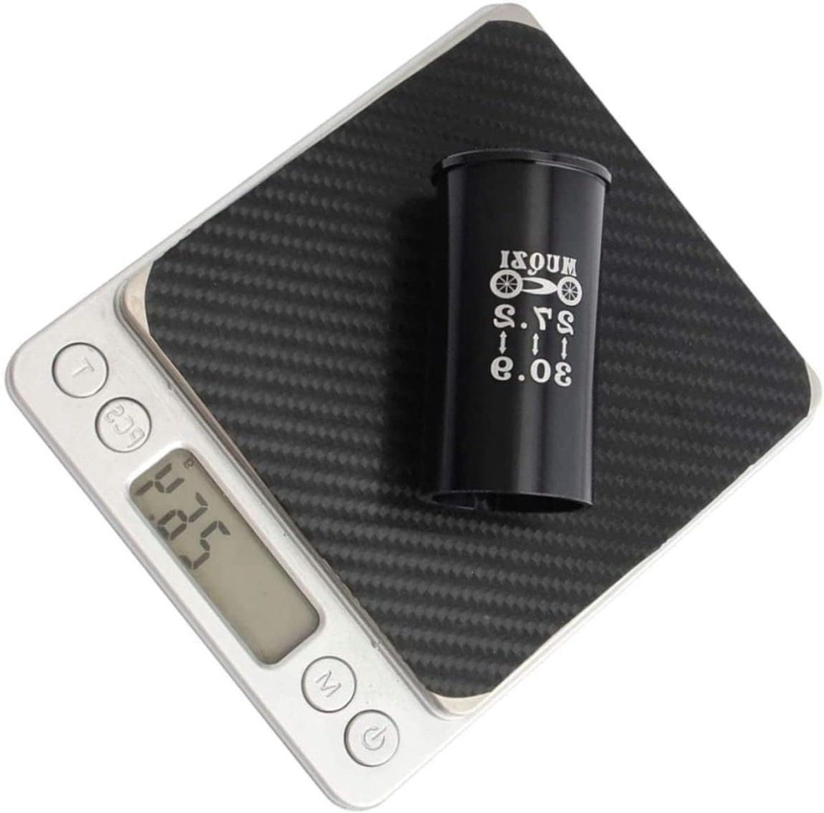 Zadelpen Adapter - Zadelpen Verkleiner - Fiets Onderdelen - Aluminium Constructie - 27.2mm naar 30.9mm - Zwart