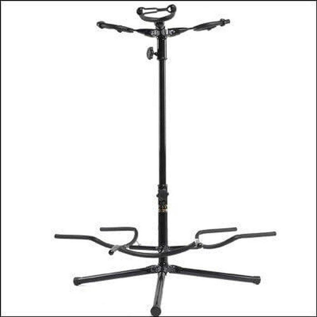 Gitaarstandaard - Muziekrek - Meerdere Gitaren - Drievoudig Motief - 125 cm - Zwart