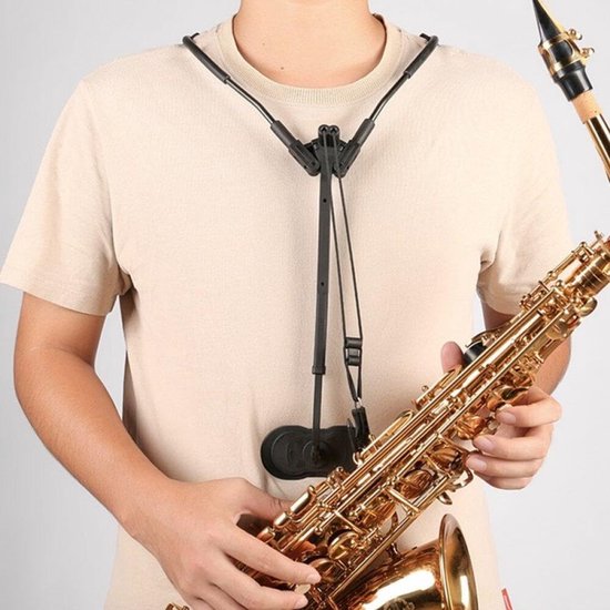 Volwassen Kind Saxofoon Schouder Harnas Comfortabele Saxofoon Riem Haak Saxofoon Harnas Strap Metalen Saxofoon Houder Voor Saxofoon Altsax — afbeelding 3