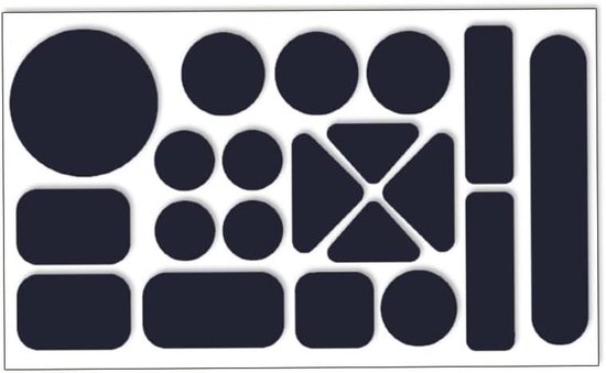 Reparatiepleisters Zelfklevend - Kleding Herstel - Outdoor Uitrusting - Waterdicht Nylon Materiaal - 10 Stuks - Donkerblauw van Merkloos — afbeelding 3