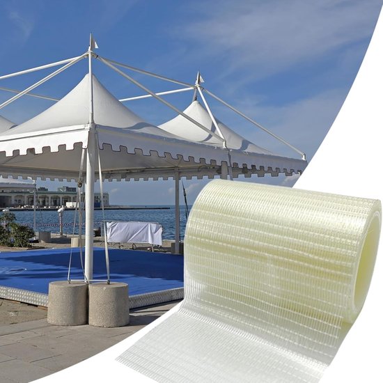 Luifel Reparatie Tape,Luifel Reparatie Tape Zonnescherm Patch - Scheurbestendige Buitentent Afdichtingspatch Voor Onderhoud Bootbedekking Camperbedekking — afbeelding 5