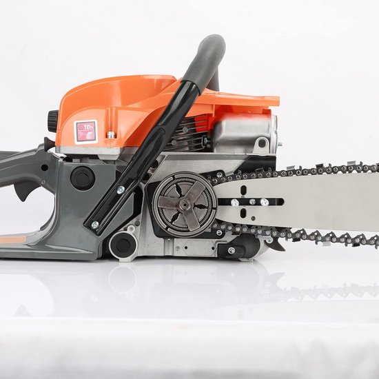 JENPECH Gas Chainsaw 58 cm, 58 cc Cordless Chainsaw, Gas Power for Cutting Wood and Tree Trimming (Orange) — afbeelding 2