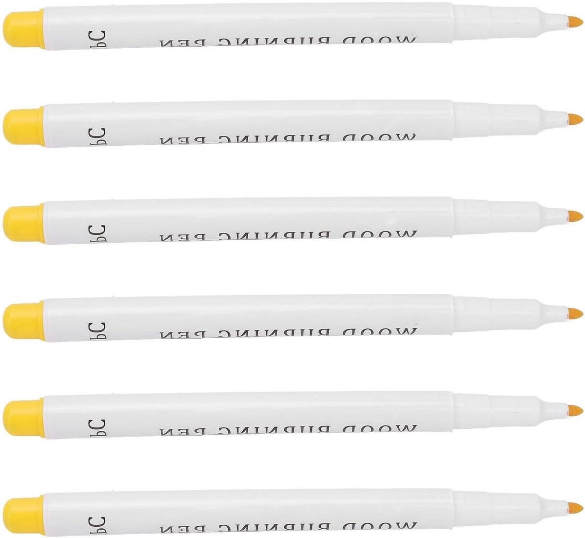 Pyrography Marker Pen,6 Stuks Draagbare Scorch Marker Pen Houtgestookte Markeerstift Art Wood Burn Paste Marker Houtgraveur Scorch Pen voor Houtkunst Handwerkprojecten