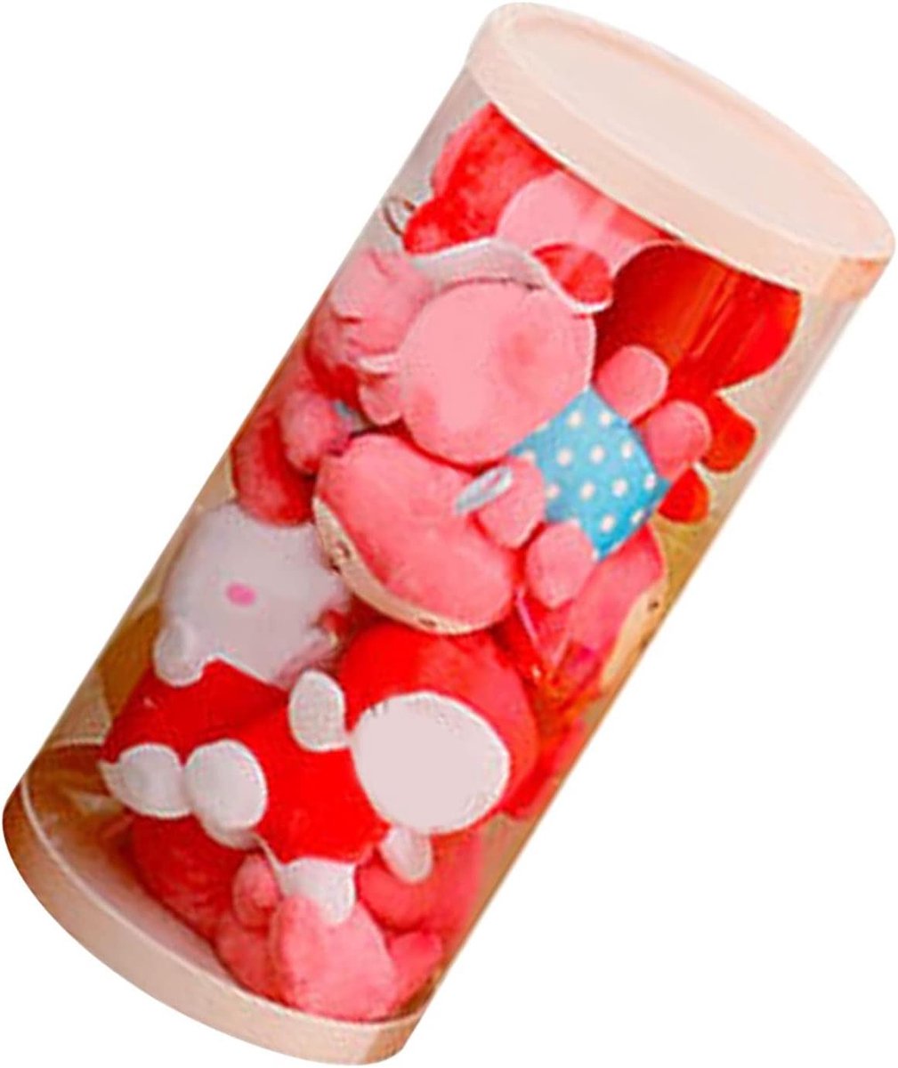 Aramox Poppenopbergemmer, Doorzichtig PVC-speelgoed, Ontwerp met Dubbele Deksel, Perfect voor Het Opbergen en Uitstallen van Knuffeldieren in Speelkamers en Slaapkamers (50 cm / 19,7 inch)