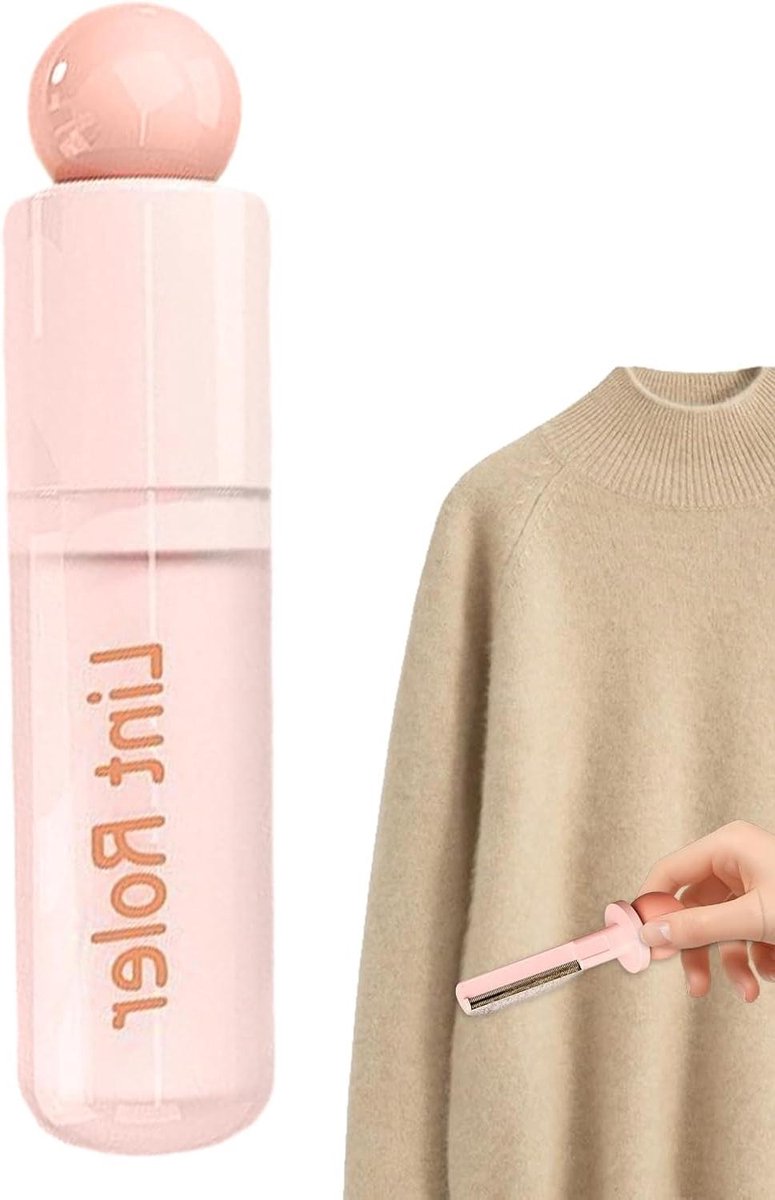 Draagbaar stofscheerapparaat - Pluisverwijderaar - Kleding verzorgen - 2-in-1 intrekbaar ontwerp - 143 cm - Roze